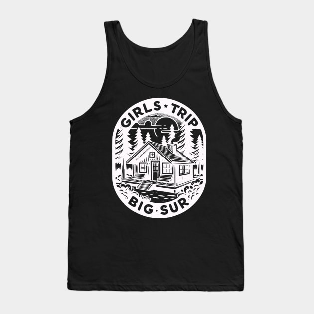 Big Sur Cabin Retreat | Girls' Forest Adventure Tee Tank Top by Kicosh